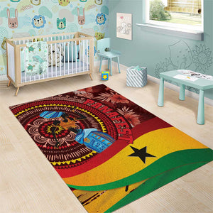 Panafest Area Rug Ghana Tropical African Pattern