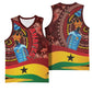 Panafest Basketball Jersey Ghana Tropical African Pattern LT01