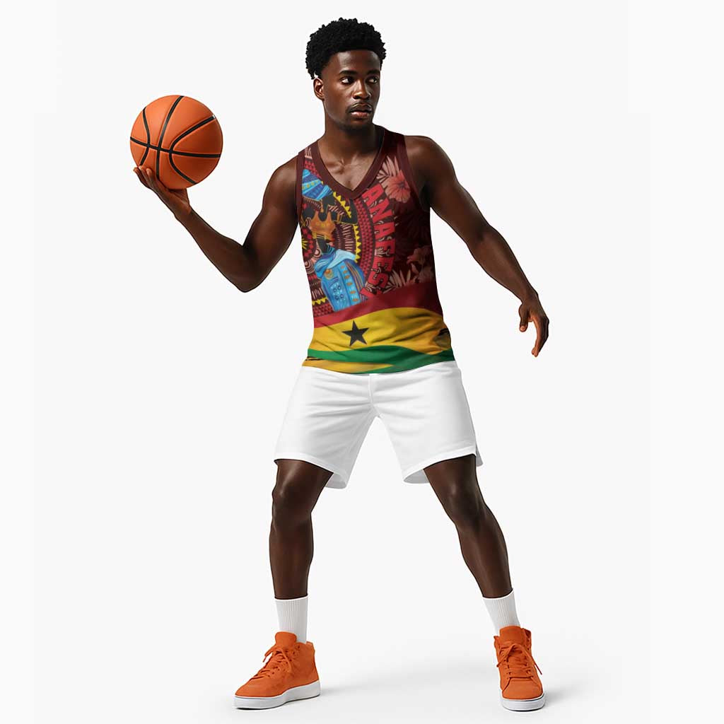 Panafest Basketball Jersey Ghana Tropical African Pattern LT01
