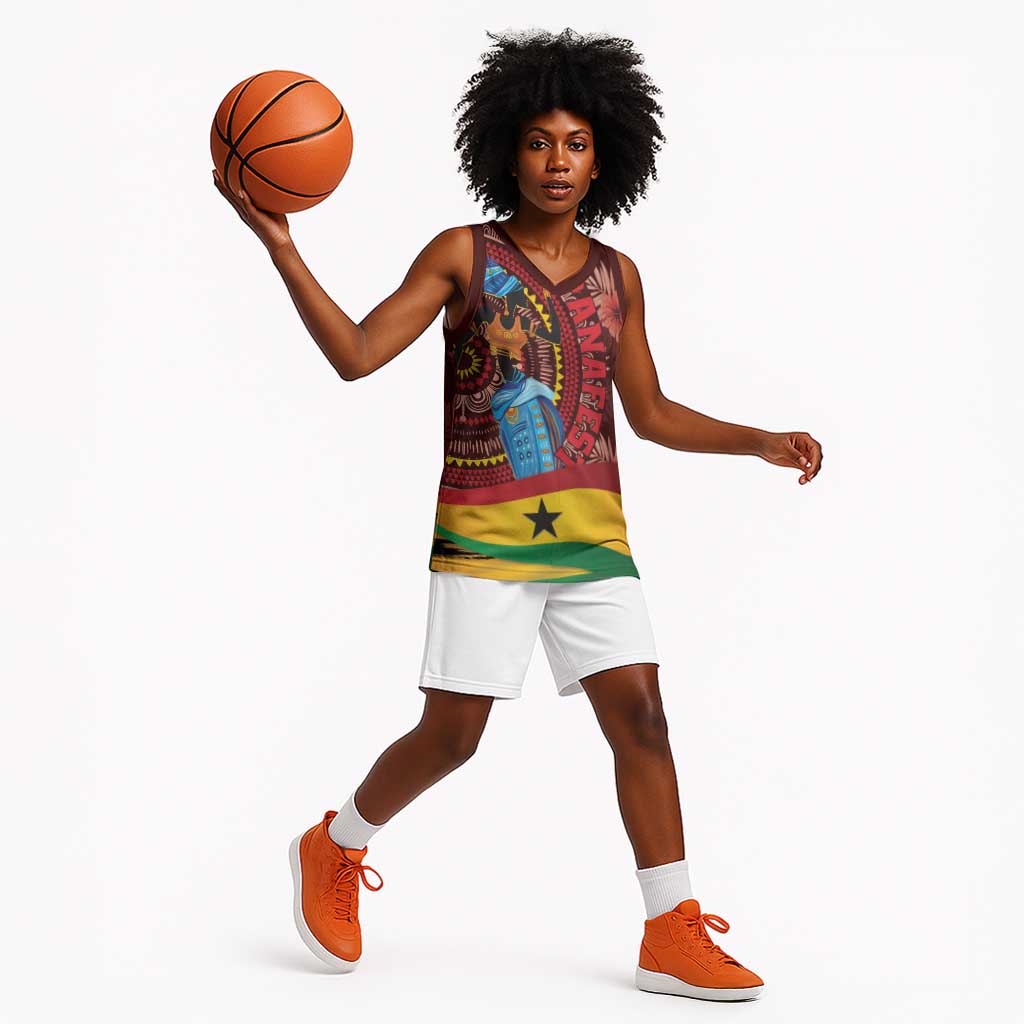 Panafest Basketball Jersey Ghana Tropical African Pattern LT01