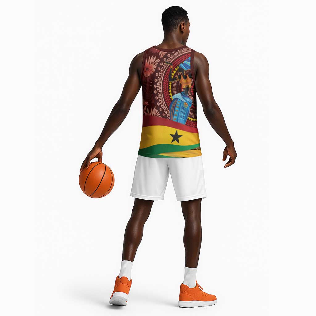 Panafest Basketball Jersey Ghana Tropical African Pattern LT01
