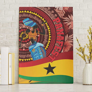 Panafest Canvas Wall Art Ghana Tropical African Pattern