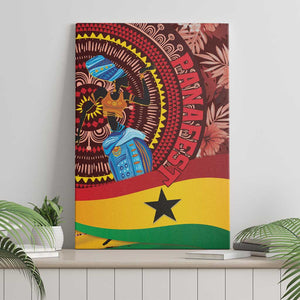 Panafest Canvas Wall Art Ghana Tropical African Pattern