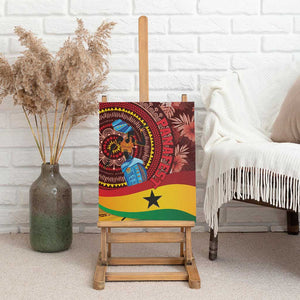 Panafest Canvas Wall Art Ghana Tropical African Pattern