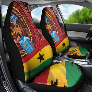 Panafest Car Seat Cover Ghana Tropical African Pattern