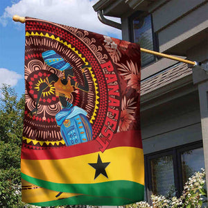 Panafest Garden Flag Ghana Tropical African Pattern