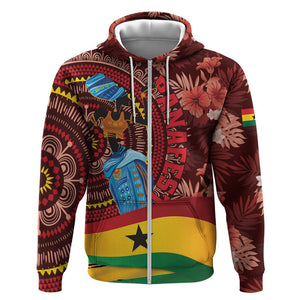 Panafest Hoodie Ghana Tropical African Pattern