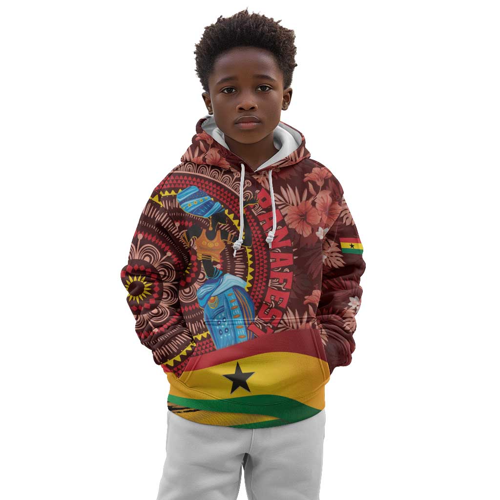 Panafest Kid Hoodie Ghana Tropical African Pattern