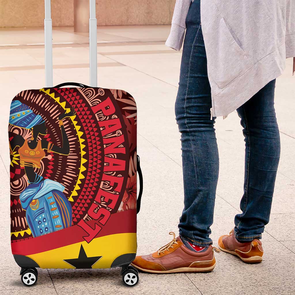 Panafest Luggage Cover Ghana Tropical African Pattern