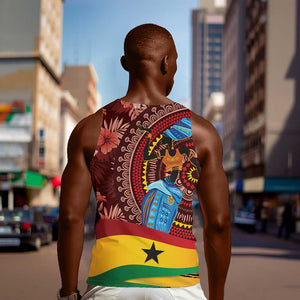 Panafest Men Tank Top Ghana Tropical African Pattern