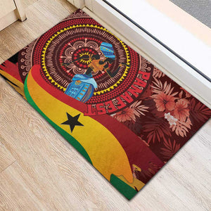 Panafest Rubber Doormat Ghana Tropical African Pattern