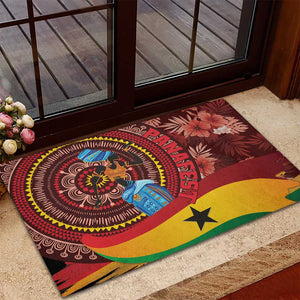 Panafest Rubber Doormat Ghana Tropical African Pattern