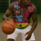 Panafest Sleeveless Zip Hoodie Ghana Tropical African Pattern - African Pride