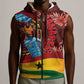 Panafest Sleeveless Zip Hoodie Ghana Tropical African Pattern - African Pride