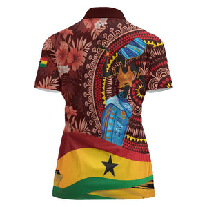 Panafest Women Polo Shirt Ghana Tropical African Pattern