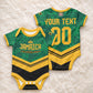 Custom Jamaica 2026 Kingsmen Cricket Baby Onesie We Are Tallawah
