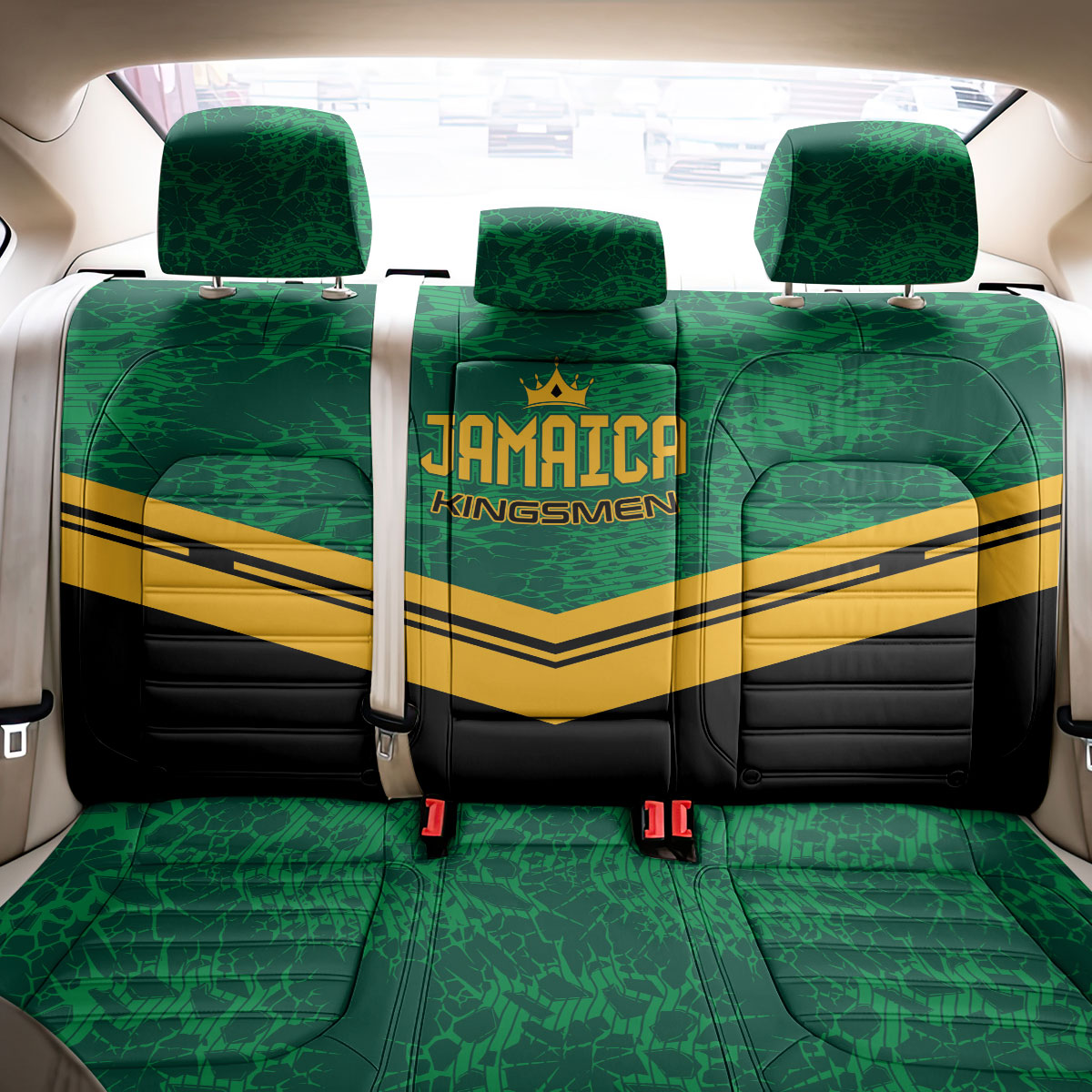 Jamaica 2026 Kingsmen Cricket Back Car Seat Cover We Are Tallawah