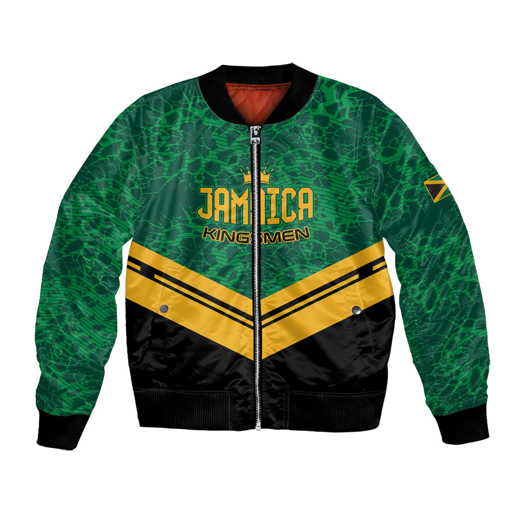 Custom Jamaica 2026 Kingsmen Cricket Bomber Jacket We Are Tallawah
