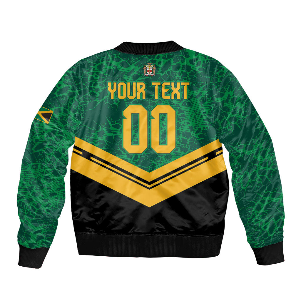 Custom Jamaica 2026 Kingsmen Cricket Bomber Jacket We Are Tallawah