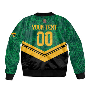 Custom Jamaica 2026 Kingsmen Cricket Bomber Jacket We Are Tallawah