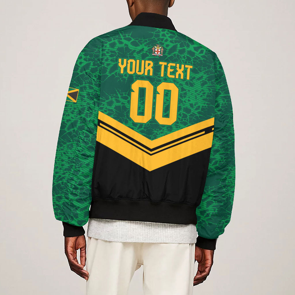Custom Jamaica 2026 Kingsmen Cricket Bomber Jacket We Are Tallawah