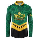 Custom Jamaica 2026 Kingsmen Cricket Button Sweatshirt We Are Tallawah