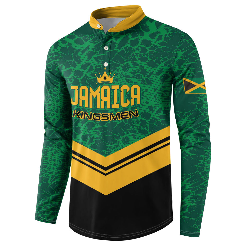 Custom Jamaica 2026 Kingsmen Cricket Button Sweatshirt We Are Tallawah