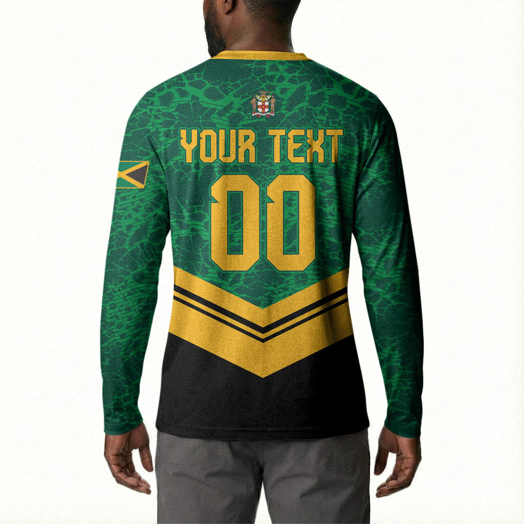Custom Jamaica 2026 Kingsmen Cricket Button Sweatshirt We Are Tallawah