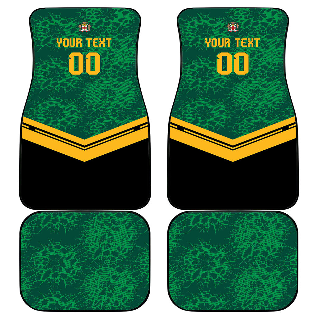 Custom Jamaica 2026 Kingsmen Cricket Car Mats We Are Tallawah
