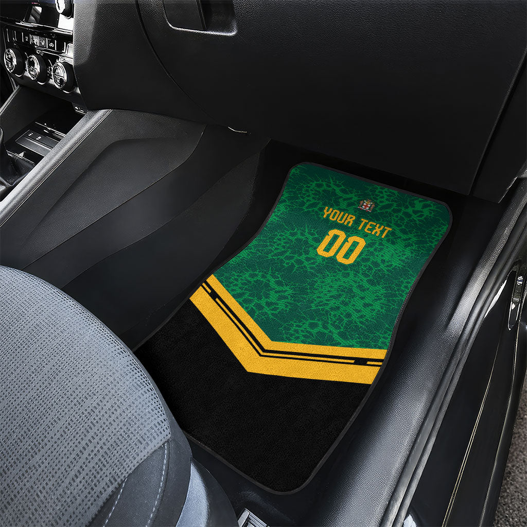 Custom Jamaica 2026 Kingsmen Cricket Car Mats We Are Tallawah