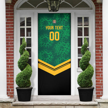Custom Jamaica 2026 Kingsmen Cricket Door Cover We Are Tallawah
