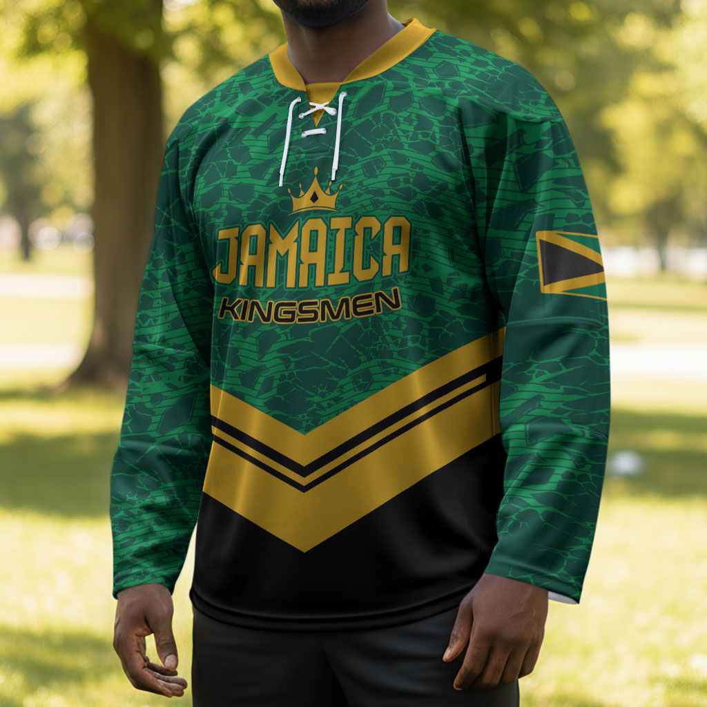 Custom Jamaica 2026 Kingsmen Cricket Hockey Jersey We Are Tallawah