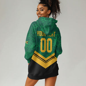 Custom Jamaica 2026 Kingsmen Cricket Hoodie Dress We Are Tallawah