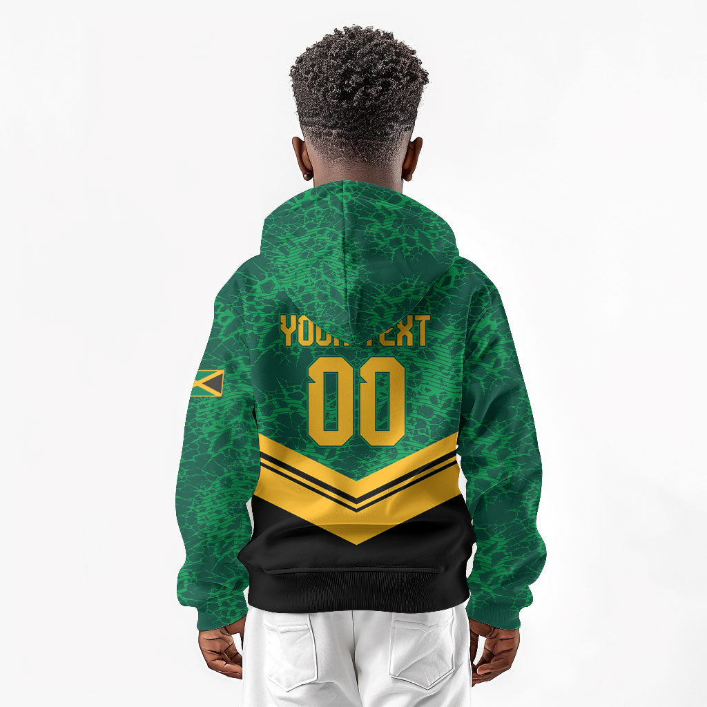 Custom Jamaica 2026 Kingsmen Cricket Kid Hoodie We Are Tallawah