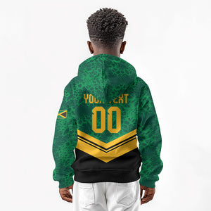 Custom Jamaica 2026 Kingsmen Cricket Kid Hoodie We Are Tallawah
