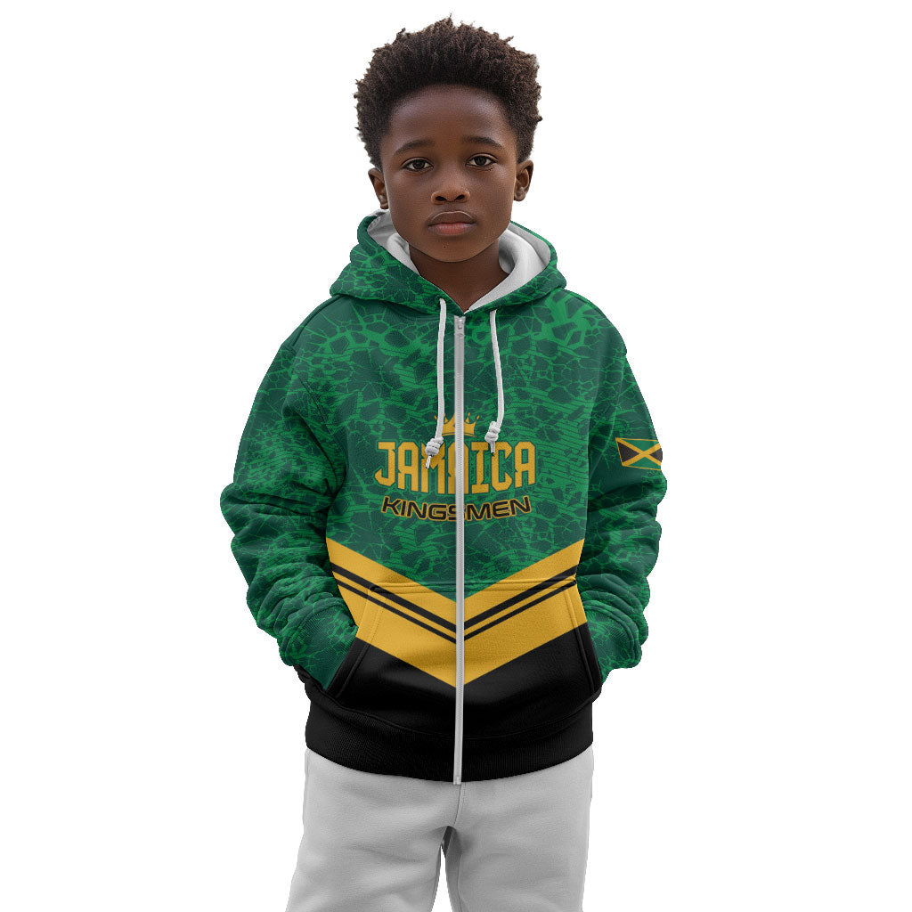 Custom Jamaica 2026 Kingsmen Cricket Kid Hoodie We Are Tallawah