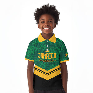 Custom Jamaica 2026 Kingsmen Cricket Kid Polo Shirt We Are Tallawah