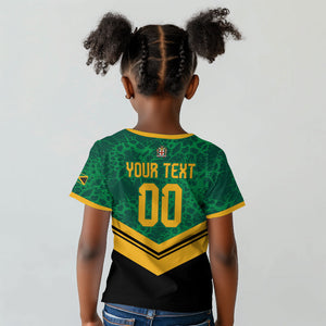 Custom Jamaica 2026 Kingsmen Cricket Kid T shirt We Are Tallawah