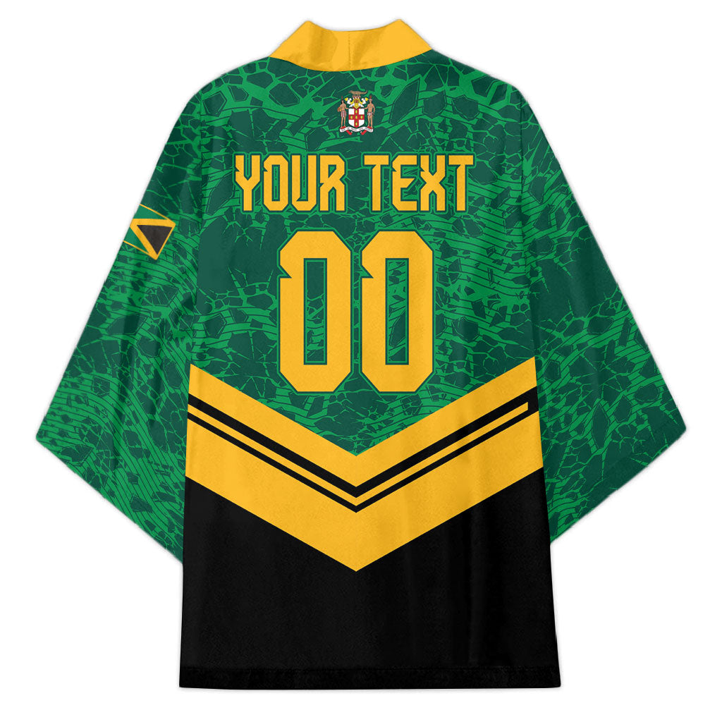 Custom Jamaica 2026 Kingsmen Cricket Kimono We Are Tallawah