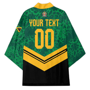 Custom Jamaica 2026 Kingsmen Cricket Kimono We Are Tallawah