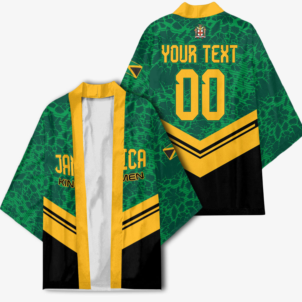 Custom Jamaica 2026 Kingsmen Cricket Kimono We Are Tallawah