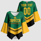 Custom Jamaica 2026 Kingsmen Cricket Kimono Sleeve Blouse We Are Tallawah