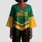 Custom Jamaica 2026 Kingsmen Cricket Kimono Sleeve Blouse We Are Tallawah