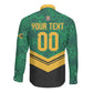 Custom Jamaica 2026 Kingsmen Cricket Long Sleeve Button Shirt We Are Tallawah