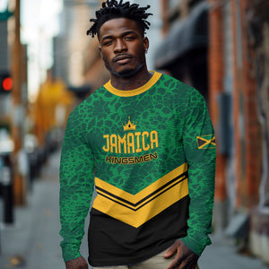Custom Jamaica 2026 Kingsmen Cricket Long Sleeve Shirt We Are Tallawah