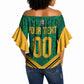 Custom Jamaica 2026 Kingsmen Cricket Off Shoulder Wrap Waist Top We Are Tallawah