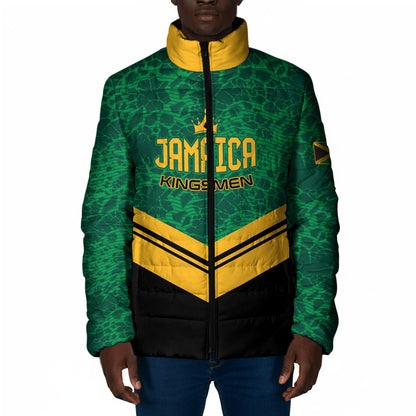 Custom Jamaica 2026 Kingsmen Cricket Padded Jacket We Are Tallawah