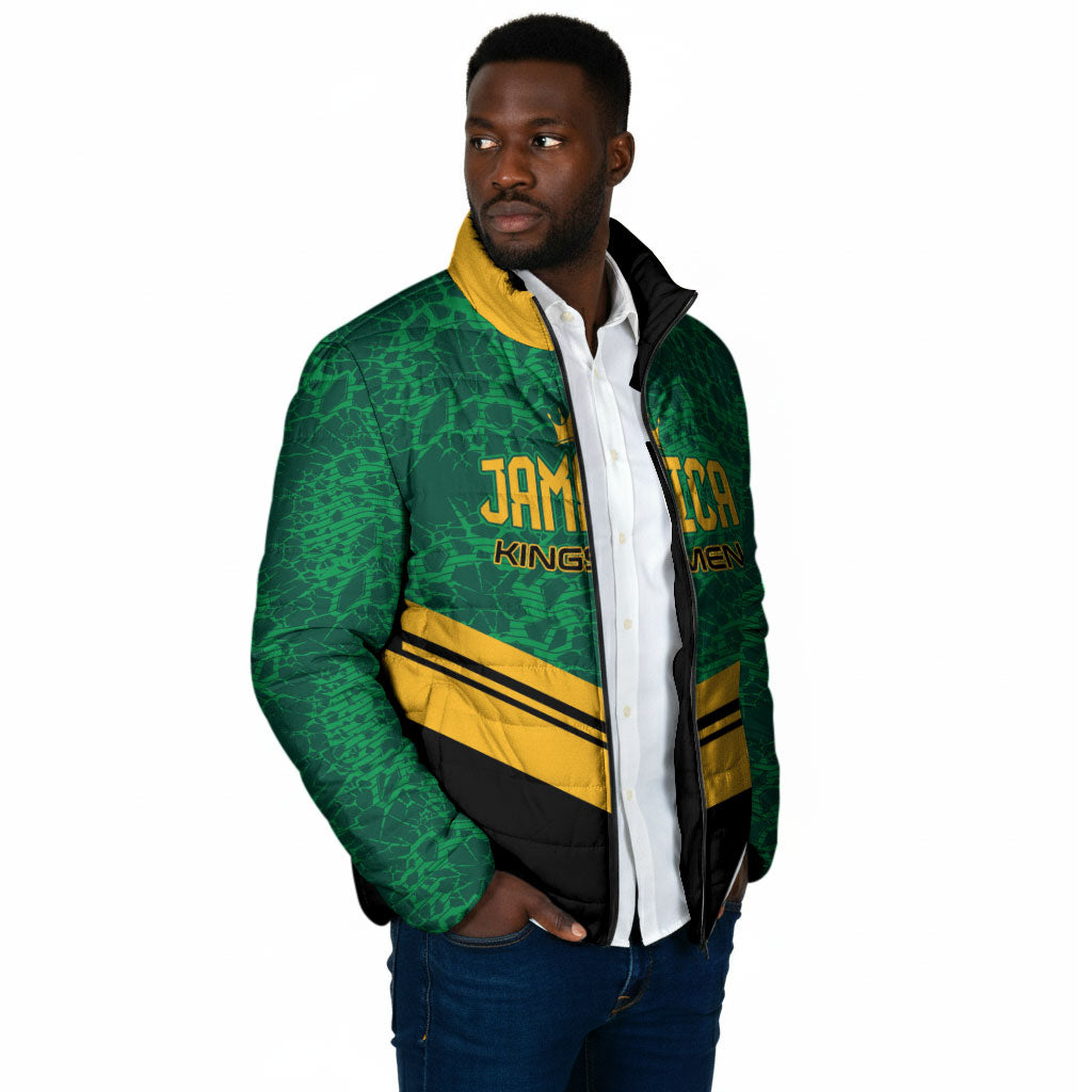 Custom Jamaica 2026 Kingsmen Cricket Padded Jacket We Are Tallawah
