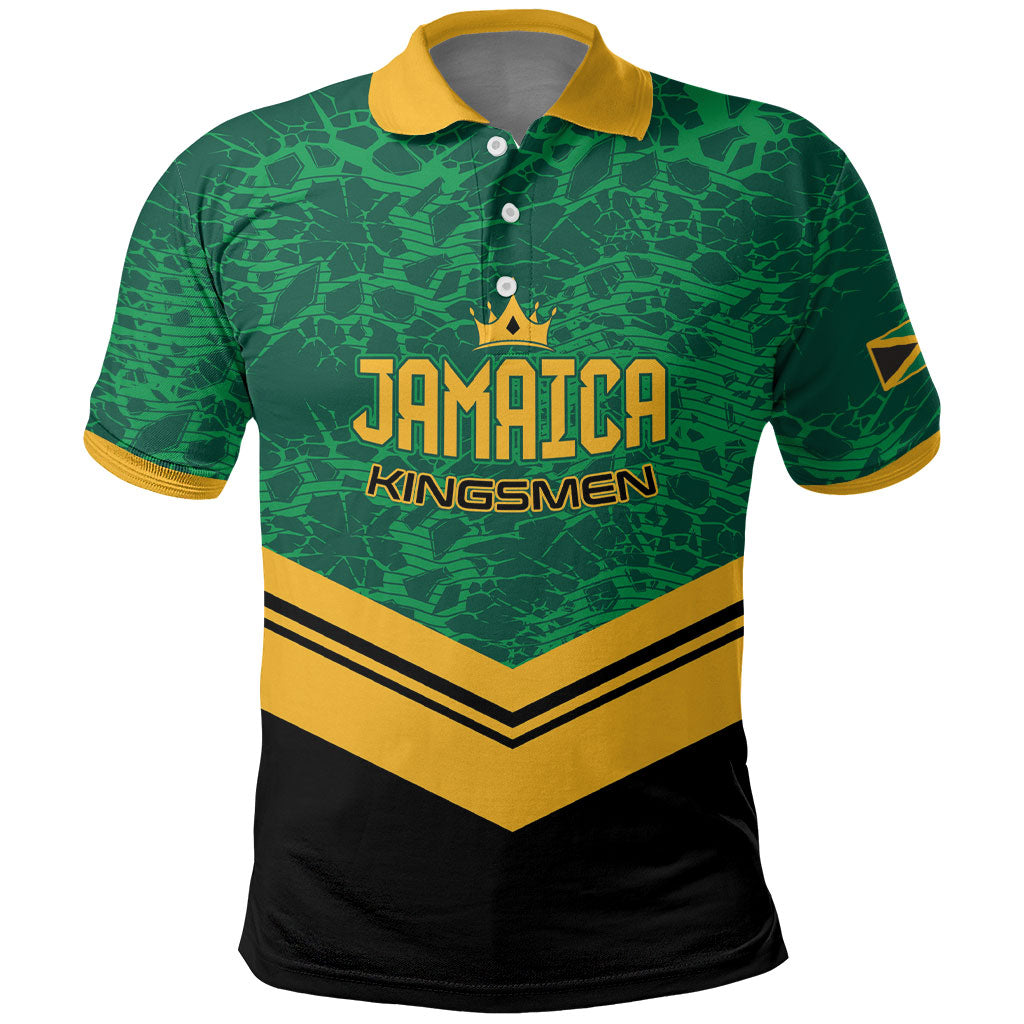 Custom Jamaica 2026 Kingsmen Cricket Polo Shirt We Are Tallawah