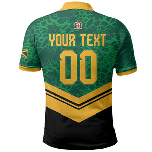 Custom Jamaica 2026 Kingsmen Cricket Polo Shirt We Are Tallawah